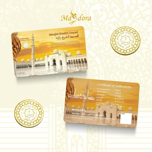 MASDORA 999.9 Gold 1 Dinar (4.25GM) Haji Collection Series (EMAS 999.9/24K)