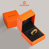 MASDORA 916 Gold Ring Rings Cincin Emas ~ Duotone Crescent Chain (EMAS 916/22K)