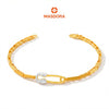 MASDORA 916 Gold Bracelet Rantai Tangan Emas ~ Duotone Lined Safety Pin (EMAS 916/22K)