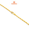 MASDORA 916 Gold Bracelet Rantai Tangan Emas ~ Duotone Lined Safety Pin (EMAS 916/22K)