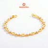 MASDORA 916 Gold Bracelet Rantai Tangan Emas ~ Duotone Rhombic Chain (EMAS 916/22K)