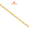 MASDORA 916 Gold Bracelet Rantai Tangan Emas ~ Duotone Rhombic Chain (EMAS 916/22K)