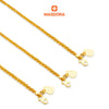 MASDORA 916 Gold Bracelet Rantai Tangan Emas ~ Golden Rapunzel 2 Layer (EMAS 916/22K)
