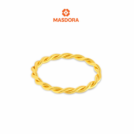 MASDORA 916 Gold Ring Rings Cincin Emas ~ Micro Fiona Swirl (EMAS 916/22K)