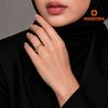 MASDORA 916 Gold Ring Rings Cincin Emas ~ Mini Fiona Swirl (EMAS 916/22K)