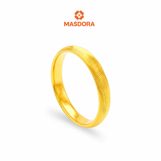 MASDORA 916 Gold Ring Rings Cincin Emas ~ Shiny Cat Eye (EMAS 916/22K)