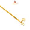MASDORA 916 Gold Bracelet Rantai Tangan Emas ~ Golden Rapunzel 3 Layer (EMAS 916/22K)