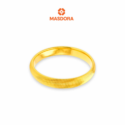 MASDORA 916 Gold Ring Rings Cincin Emas ~ Shiny Cat Eye (EMAS 916/22K)