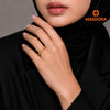 MASDORA 916 Gold Ring Rings Cincin Emas ~ Shiny Cat Eye (EMAS 916/22K)
