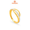MASDORA 916 Gold Ring Rings Cincin Emas ~ Duotone Interlaced Vein (EMAS 916/22K)