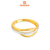 MASDORA 916 Gold Ring Rings Cincin Emas ~ Duotone Interlaced Vein (EMAS 916/22K)