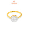 MASDORA 916 Gold Ring Rings Cincin Emas ~ Duotone Enhanced Halo (EMAS 916/22K)