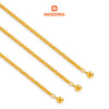 MASDORA 916 Gold Anklet Rantai Kaki Gelang Kaki Emas ~ Gajah Licin Bell (EMAS 916/22K)