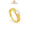 MASDORA 916 Gold Ring Rings Cincin Emas ~ Golden Fretwork Solitaire (EMAS 916/22K)