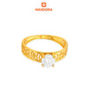 MASDORA 916 Gold Ring Rings Cincin Emas ~ Golden Fretwork Solitaire (EMAS 916/22K)