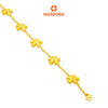 MASDORA 916 Gold Bracelet Rantai Tangan Emas ~ Golden Curved Fleurs (EMAS 916/22K)