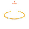 MASDORA 916 Gold Bracelet Rantai Tangan Emas ~ Duotone Centre Lined Cutting (EMAS 916/22K)