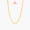 MASDORA 916 Gold Necklace Rantai Leher Emas ~ Box Scale Chain (EMAS 916/22K)