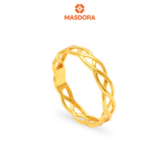 MASDORA 916 Gold Ring Rings Cincin Emas ~ Golden Delicate Rapunzel (EMAS 916/22K)