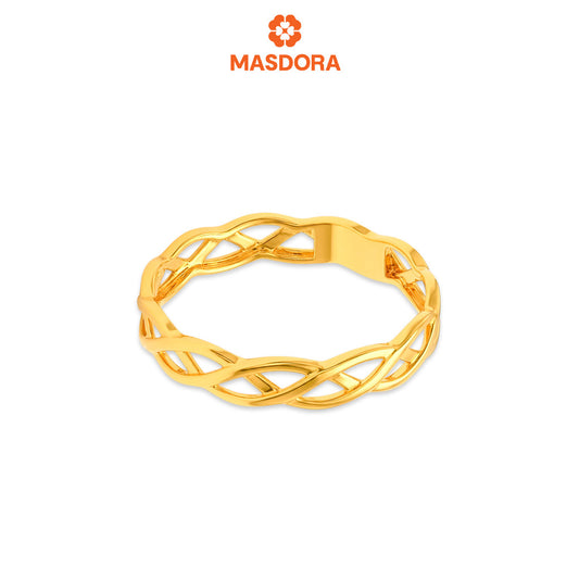 MASDORA 916 Gold Ring Rings Cincin Emas ~ Golden Delicate Rapunzel (EMAS 916/22K)