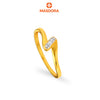 MASDORA 916 Gold Ring Rings Cincin Emas ~ Duotone Flipped Sway (EMAS 916/22K)