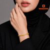 MASDORA 916 Gold Bracelet Rantai Tangan Emas ~ Golden Kait Lipan 6mm  (EMAS 916/22K)