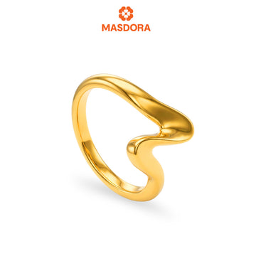 MASDORA 916 Gold Ring Rings Cincin Emas ~ HG Golden Harmony Sway (EMAS 916/22K)
