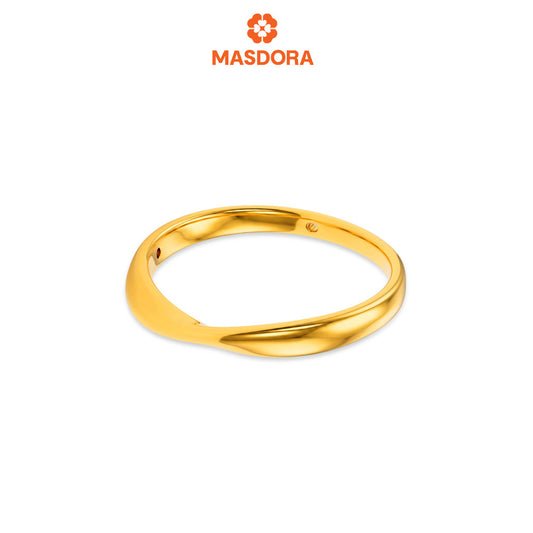 MASDORA 916 Gold Ring Rings Cincin Emas ~ HG Golden Basic Mobius (EMAS 916/22K)