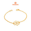 MASDORA 916 Gold Bracelet Rantai Tangan Emas ~ Duotone Single Stylish Daisy (EMAS 916/22K)