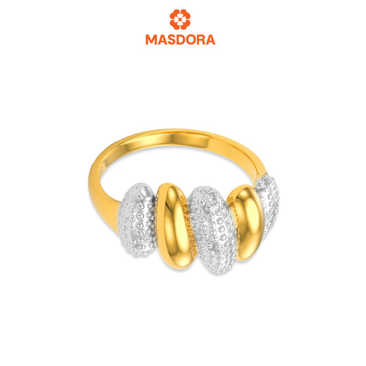 MASDORA 916 Gold Ring Rings Cincin Emas ~ HG Duotone Trendy Cutting (EMAS 916/22K)