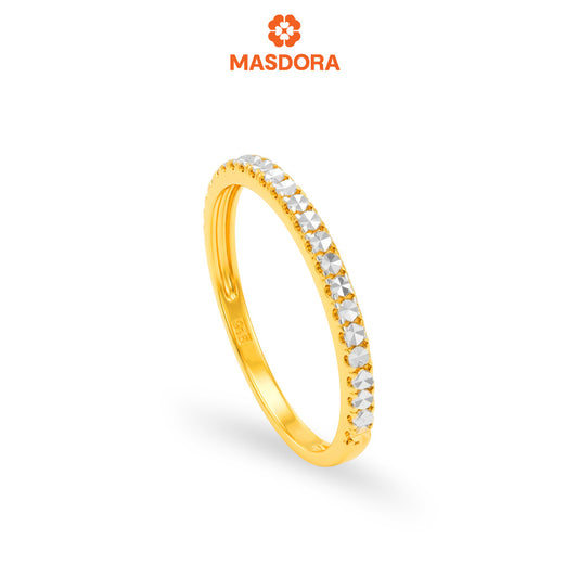 MASDORA 916 Gold Ring Rings Cincin Emas ~ Duotone Sturdy Zircon (EMAS 916/22K)