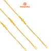 MASDORA 916 Gold Bracelet Rantai Tangan Emas ~ Shining Sauh Drilled Beads (EMAS 916/22K)