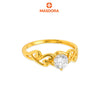 MASDORA 916 Gold Ring Rings Cincin Emas ~ Quadruple Sincero Solitaire (EMAS 916/22K)
