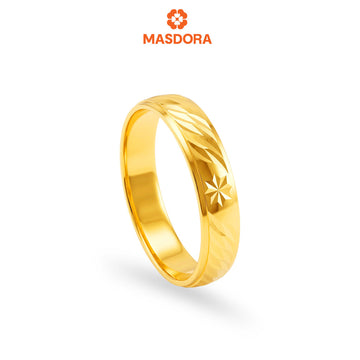 MASDORA 916 Gold Ring Rings Cincin Emas ~ CBR Bajet Posy Cutting (EMAS 916/22K)