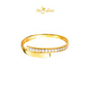 MASDORA 916 Gold Ring Rings Cincin Emas ~ Sparkling Mini Split (EMAS 916/22K)