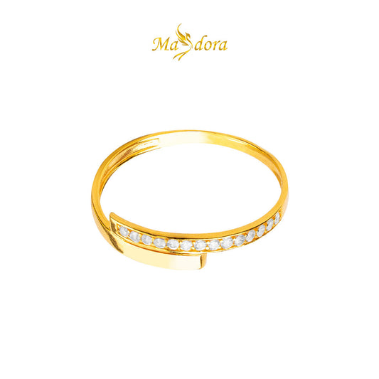 MASDORA 916 Gold Ring Rings Cincin Emas ~ Sparkling Mini Split (EMAS 916/22K)