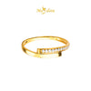 MASDORA 916 Gold Ring Rings Cincin Emas ~ Sparkling Mini Split (EMAS 916/22K)