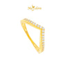 MASDORA 916 Gold Ring Rings Cincin Emas ~ Sparkling V-(EMAS 916/22K)