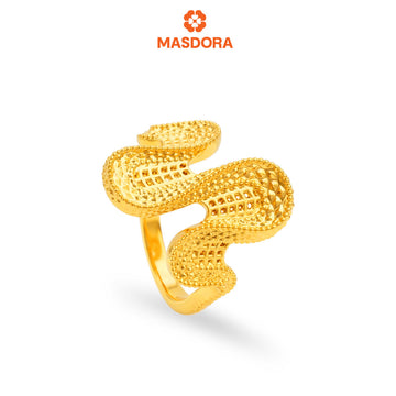 MASDORA 916 Gold Ring Rings Cincin Emas ~ HG Golden Medusa (EMAS 916/22K)