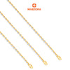 MASDORA 916 Gold Bracelet Rantai Tangan Emas ~ Duotone Mini Tennis (EMAS 916/22K)