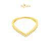 MASDORA 916 Gold Ring Rings Cincin Emas ~ Sparkling V-(EMAS 916/22K)