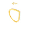 MASDORA 916 Gold Ring Rings Cincin Emas ~ Sparkling V-(EMAS 916/22K)