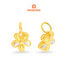 MASDORA 916 Gold Pendant Loket Emas ~ Duotone Modest Flower (EMAS 916/22K)