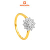 MASDORA 916 Gold Ring Rings Cincin Emas ~ Duotone Diamond Bloom (EMAS 916/22K)