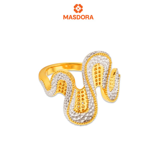 MASDORA 916 Gold Ring Rings Cincin Emas ~ HG Duotone Medusa (EMAS 916/22K)