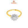 MASDORA 916 Gold Ring Rings Cincin Emas ~ Duotone Diamond Bloom (EMAS 916/22K)