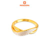 MASDORA 916 Gold Ring Rings Cincin Emas ~ HG Duotone Sincere Diamond Cut (EMAS 916/22K)