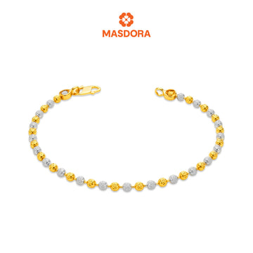 MASDORA 916 Gold Bracelet Rantai Tangan Emas ~ Duotone Planet (EMAS 916/22K)