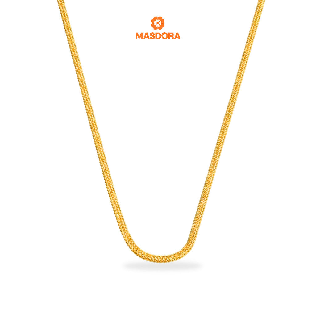 MASDORA 916 Gold Necklace Rantai Leher Emas ~ Masdora Signature (EMAS 916/22K)
