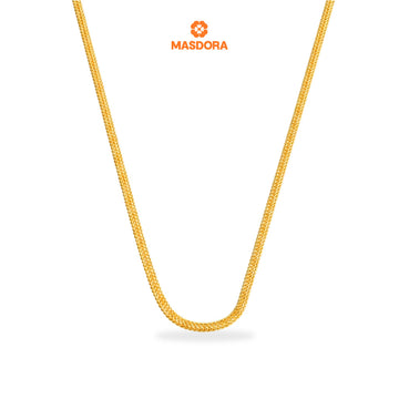 MASDORA 916 Gold Necklace Rantai Leher Emas ~ Masdora Signature (EMAS 916/22K)